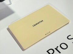 The Huawei Matepad Pro S in the yellow colorway