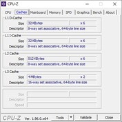Lenovo IdeaPad Flex 5 CPU-Z: Caches tab