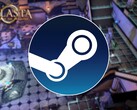 An image showing the Steam logo and the game Solasta: Crown of the Magister, now 75% off on Steam.