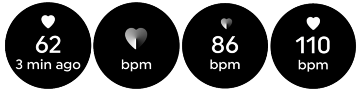The Withings heart rate feature UI. (Image source: Withings)
