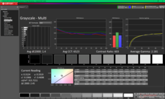 Grayscale after calibration
