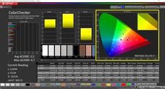 CalMAN ColorChecker (target color space P3)