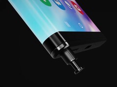 Samsung has patented a smartphone design with a wrap-around display. (Image source: LetsGoDigital &amp; Technizo Concept)