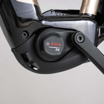 It is equipped with a Bosch PX mid-drive motor