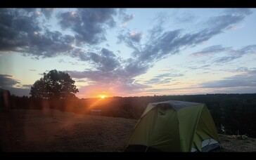Main lens at sunrise against the light