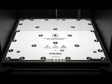 The upgraded heatbed in the Core One L. (Image source: Prusa)