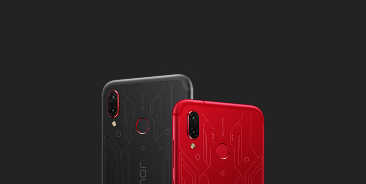 Honor Play Player Edition in black and red
