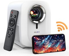 1080p Mudix portable projector with wireless screen mirroring on sale for $109 USD (Image source: Amazon)