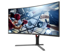 AOC&#039;s latest 34-inch gaming monitor combines a 1440p resolution with a 180 Hz refresh rate. (Image source: AOC)