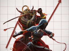 Assassin's Creed Shadows sales chart (Image source: Ubisoft, Freepik)