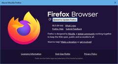 Firefox 86 to Firefox 87 update notification (Source: Own)