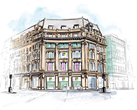 What a lovely sight. An artist's illustration of the Microsoft London store. (Image source: Microsoft)