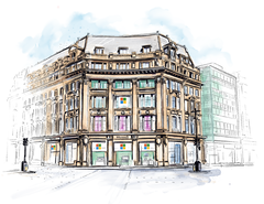 What a lovely sight. An artist's illustration of the Microsoft London store. (Image source: Microsoft)