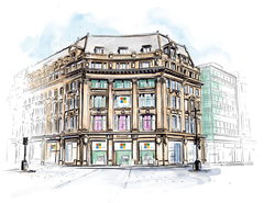 What a lovely sight. An artist&#039;s illustration of the Microsoft London store. (Image source: Microsoft)