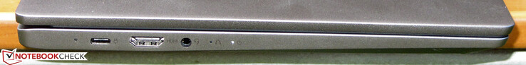 Left side: USB 3.2 Gen 1 (Type-C, DisplayPort, Power Delivery), HDMI, combo audio
