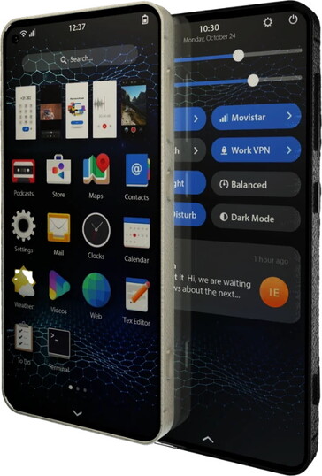 According to these images, the interface is not so far removed from ordinary smartphones. (Image source: Liberux)