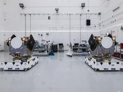 NASAs two ESCAPADE spacecraft (Image source: Rocket Lab; cropped)