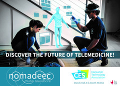 The Nomadeec telemedicine platform will be showcased during CES 2018. (Source: VRFocus)