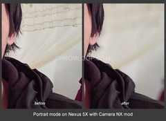 Portrait mode on Nexus 5X using the Camera NX mod. (Source: Chromloop)