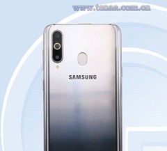 The Samsung Galaxy A8s rear panel, courtesy of TENAA. (Source: TENAA)