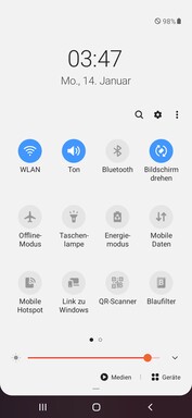 Quick settings