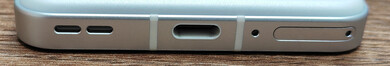 Bottom: speaker, USB-C port, microphone, SIM slot
