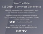 Sony has invited the media to its CES 2019 Press Conference. (Source: Own)