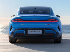 Xiaomi SU7 (2026) in the new Capri Blue color: The electric sports sedan is getting more than just a minor facelift. (Image source: Xiaomi)