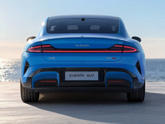 Xiaomi SU7 (2026) in the new Capri Blue color: The electric sports sedan is getting more than just a minor facelift. (Image source: Xiaomi)