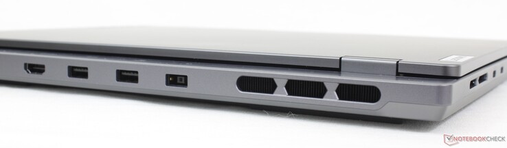 Rear: HDMI 2.1, 2x USB-A 3.2 Gen. 2, AC adapter