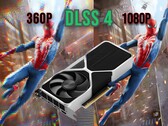 Nvidia RTX 4060 clocks 90 FPS in Spider-Man 2 upscaled to 1080p from 360p using DLSS 4. (Image source: Steam, edited)