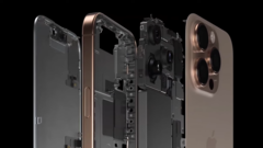 An iPhone 16 Pro in exploded view. (Image source: Apple)