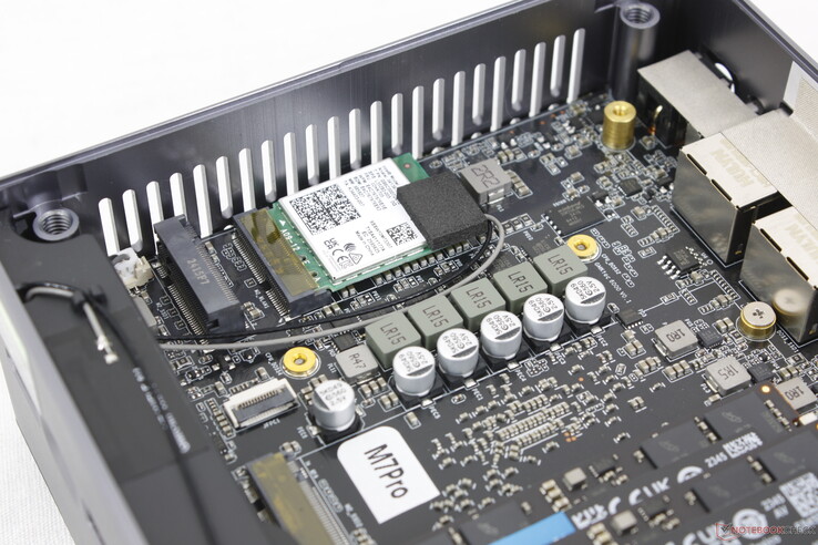 Removable M.2 WLAN module sits underneath the primary SSD