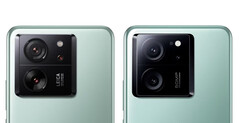 The Xiaomi 13T with and without Leica branding. (Image source: @Sudhanshu1414 - edited)