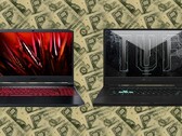 Prices for the Acer Nitro 5 and Asus TUF Dash F15 are likely to be raised soon. (Image source: Acer/Asus - edited)