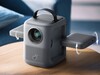 The Anker soundcore Nebula P1i Portable Projector has adjustable fold-out speakers. (Image source: Anker)