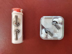 Nothing Ear (stick) [left] and Ear (1) [right] in comparison