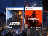 Call of Duty: Black Ops 7 and Battlefield 6 retail box shots (Image source: Amazon, Activision with edits)