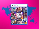 GTA 6 PS5 box shown with world map