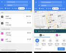 Google Maps without and with Uber integration back in January 2017, feature removed in June 2018