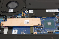 Copper heat spreader over the occupied M.2 SSD