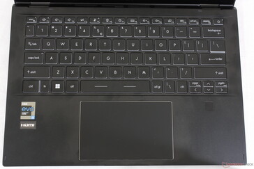 The fn key is awkwardly squished alongside the ctrl key near the bottom left. A three-level white backlight illuminates all keys and symbols