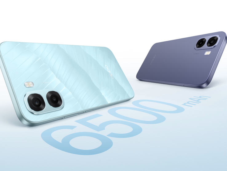 The Oppo A6x 4G comes in plum purple and ice blue color options (Image source: Oppo)