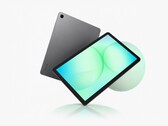 The Samsung Galaxy Tab A11+ in gray finish.