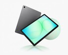 The Samsung Galaxy Tab A11+ in gray finish.