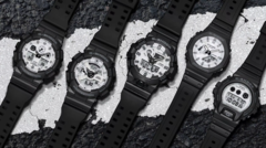 The Casio G-SHOCK Black and White Collection. (Image source: PR Newswire)