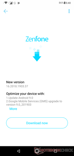 ZenFone Max M2 with Android Pie update.
