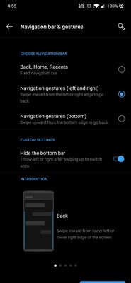 New gesture controls in Android 10.