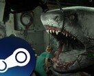 In Shark Dentist, dentists use angle grinders instead of drills. (Image source: Steam)