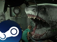 In Shark Dentist, dentists use angle grinders instead of drills. (Image source: Steam)